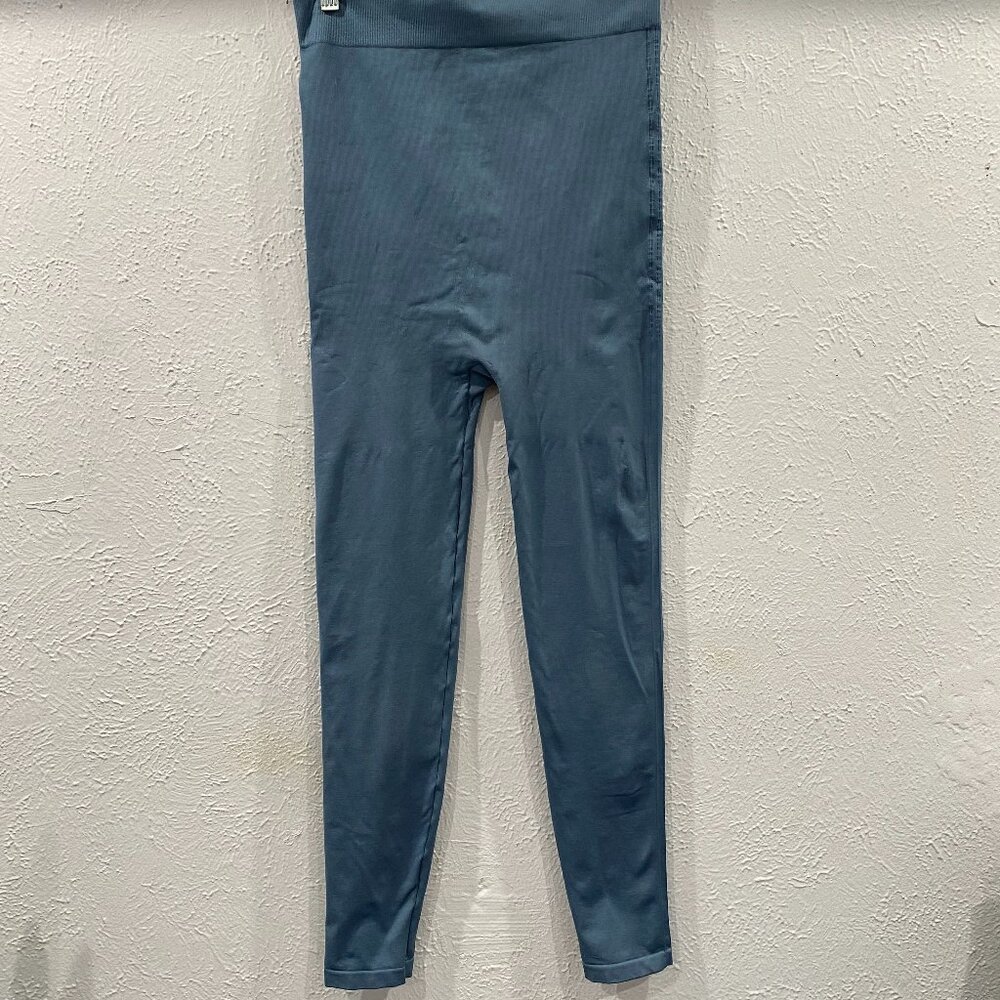 BLANQI, Everyday Maternity leggings, women's size Large, Oil Blue, EUC.